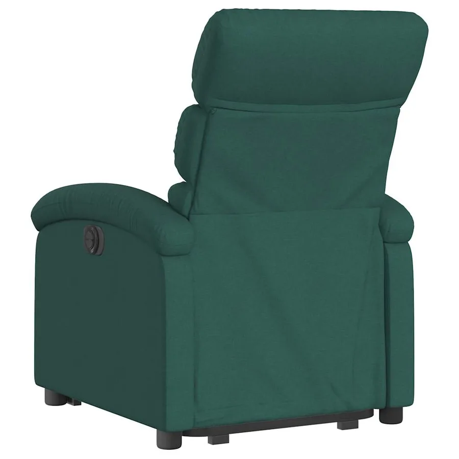 Fauteuil inclinable vert foncé tissu - 5