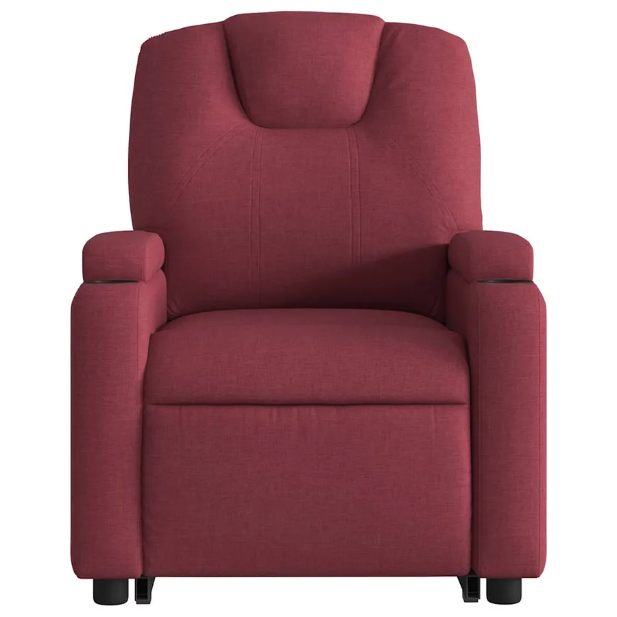 Fauteuil inclinable de massage Rouge bordeaux Tissu - 9