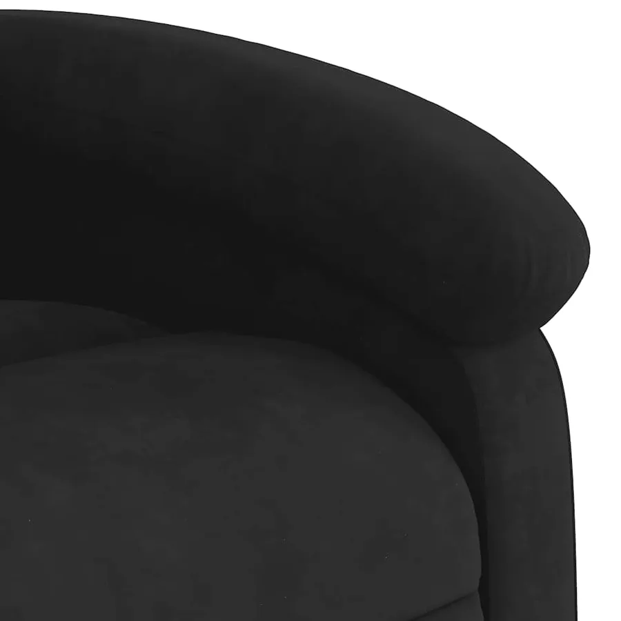 Fauteuil de massage inclinable Noir Velours - 11