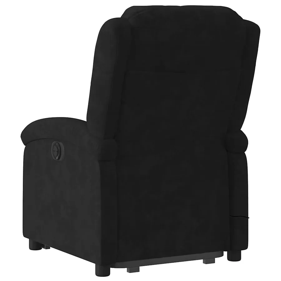 Fauteuil de massage inclinable Noir Velours - 5