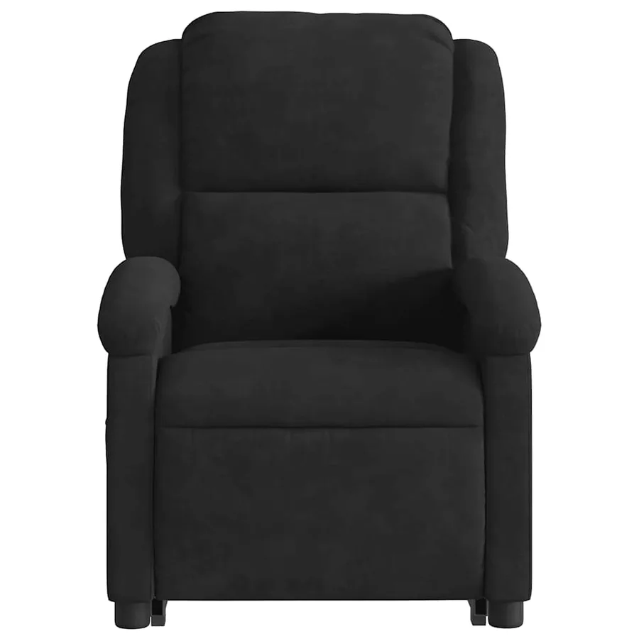 Fauteuil de massage inclinable Noir Velours - 9