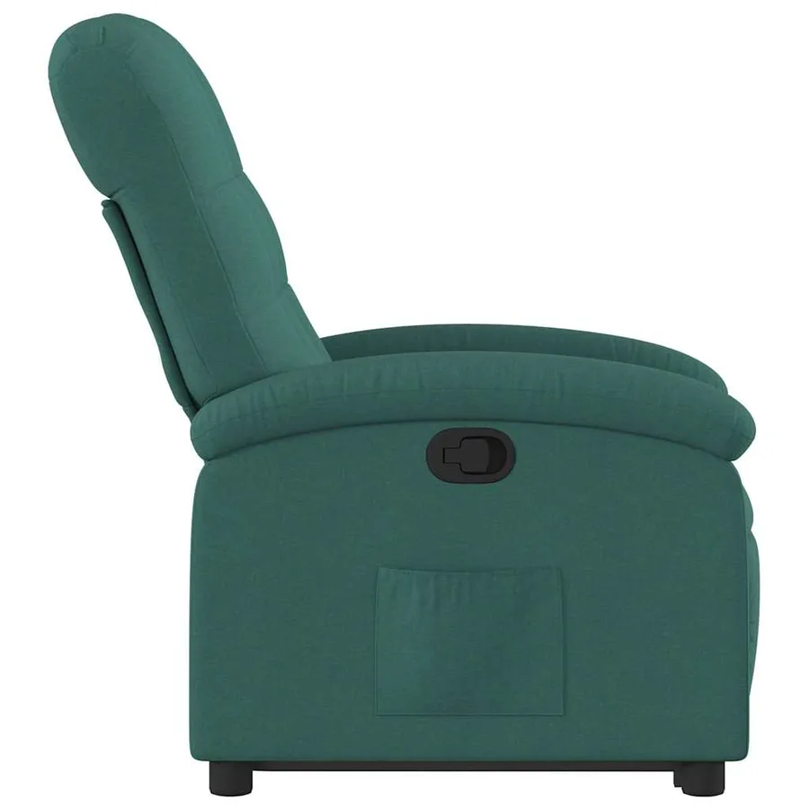Fauteuil inclinable vert foncé tissu - 10
