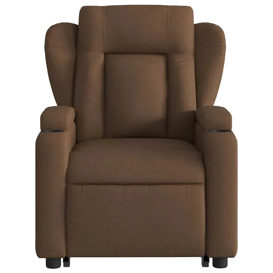 Fauteuil de massage inclinable Marron Tissu - 9