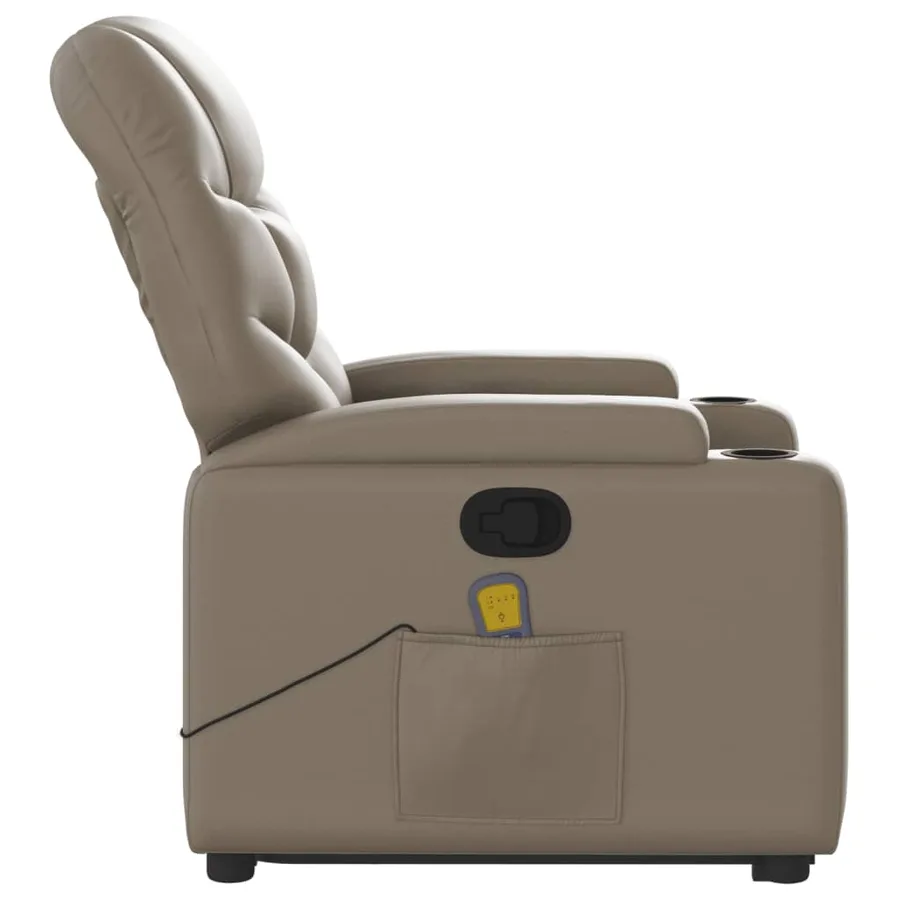 Fauteuil inclinable de massage Cappuccino Similicuir - 10