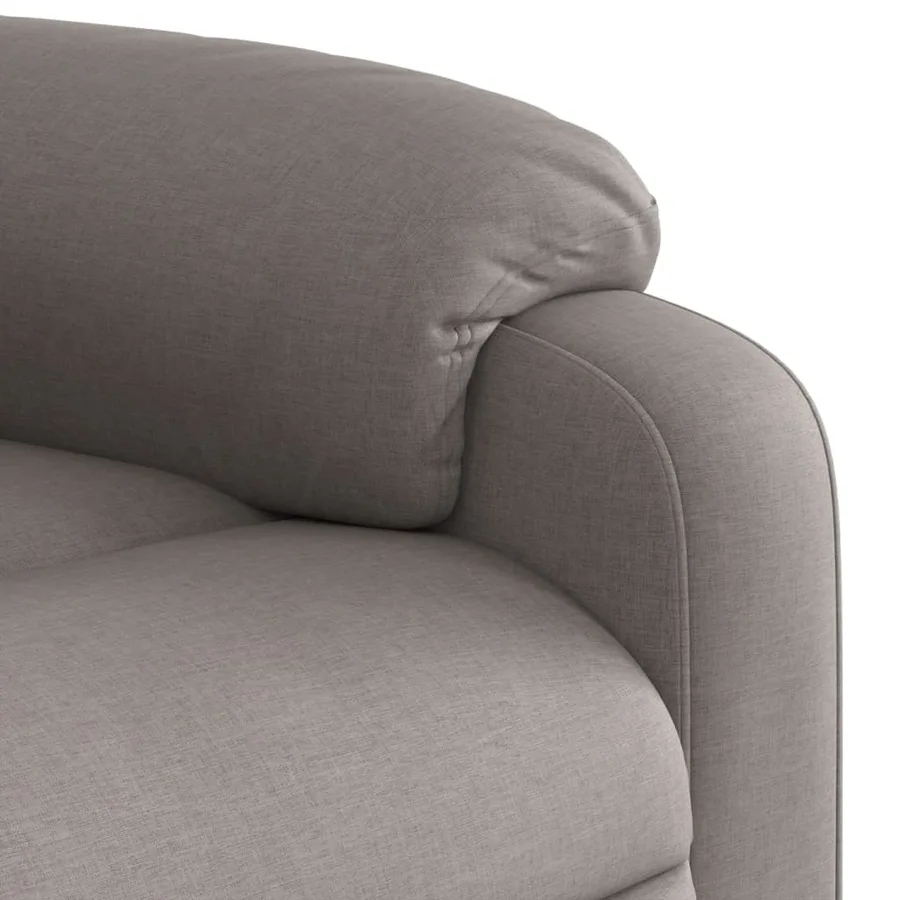 Fauteuil inclinable taupe tissu - 11