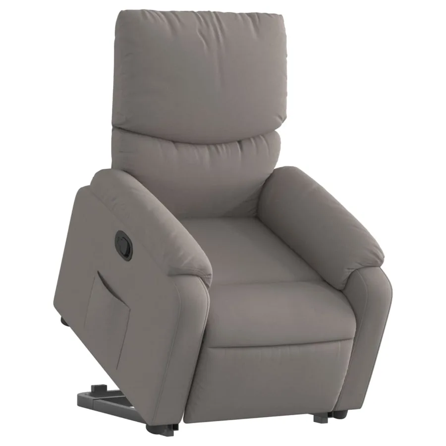 Fauteuil inclinable taupe tissu - 3
