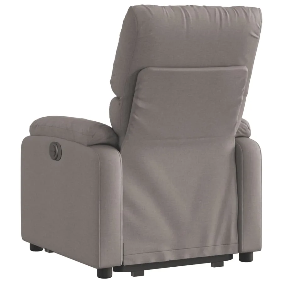 Fauteuil inclinable taupe tissu - 5