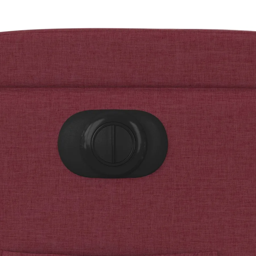 Fauteuil inclinable électrique rouge bordeaux tissu - 13