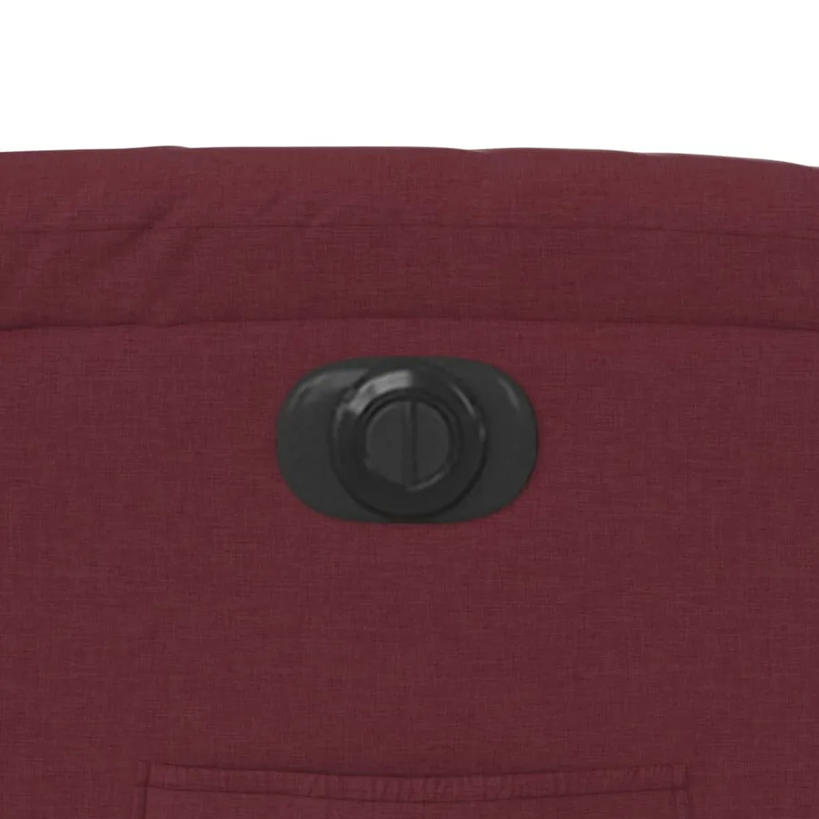 Fauteuil inclinable électrique rouge bordeaux tissu - 13