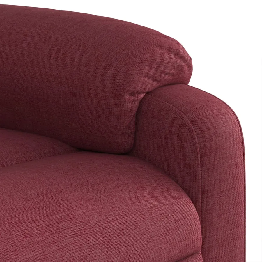 Fauteuil inclinable de massage Rouge bordeaux Tissu - 11