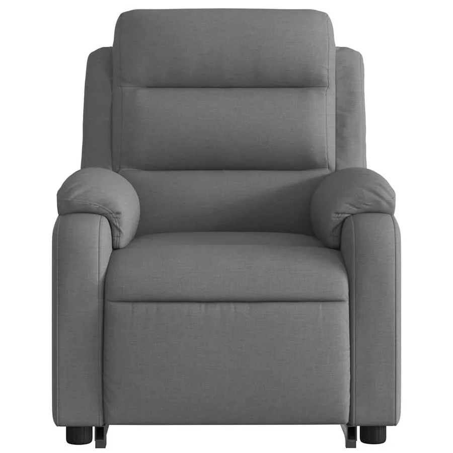 Fauteuil inclinable de massage électrique Gris foncé Tissu - 9