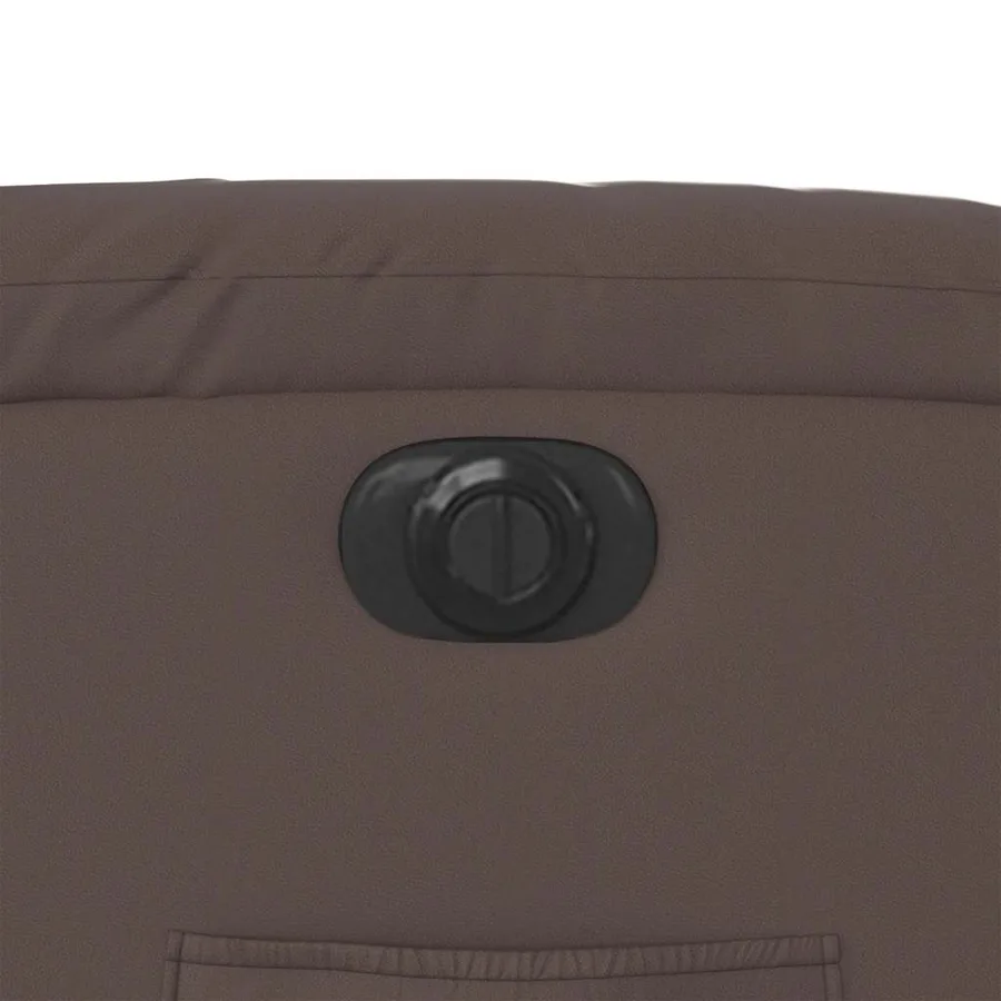 Fauteuil inclinable électrique marron similicuir - 13
