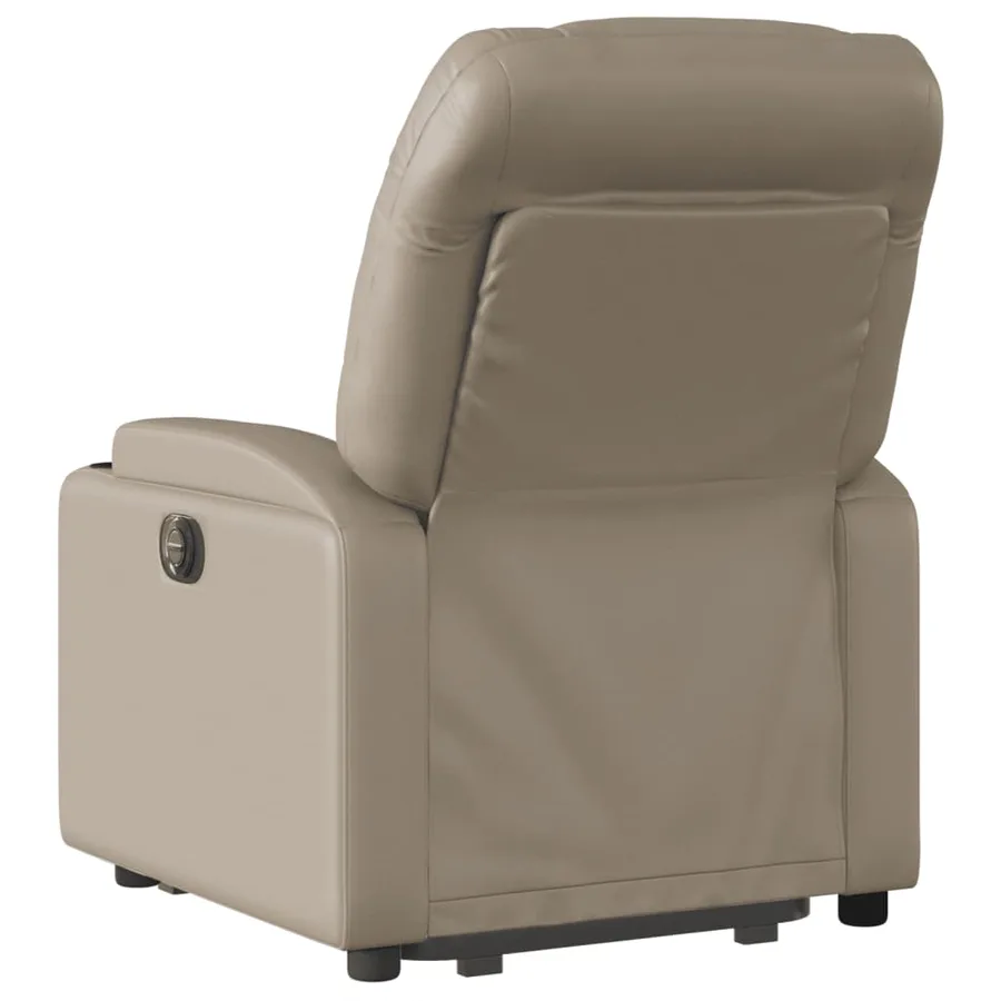 Fauteuil inclinable électrique cappuccino similicuir - 5