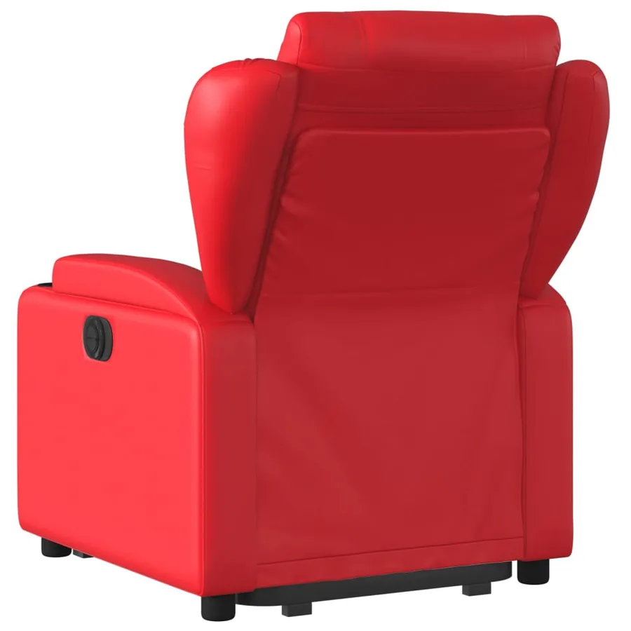 Fauteuil inclinable Rouge Similicuir - 5
