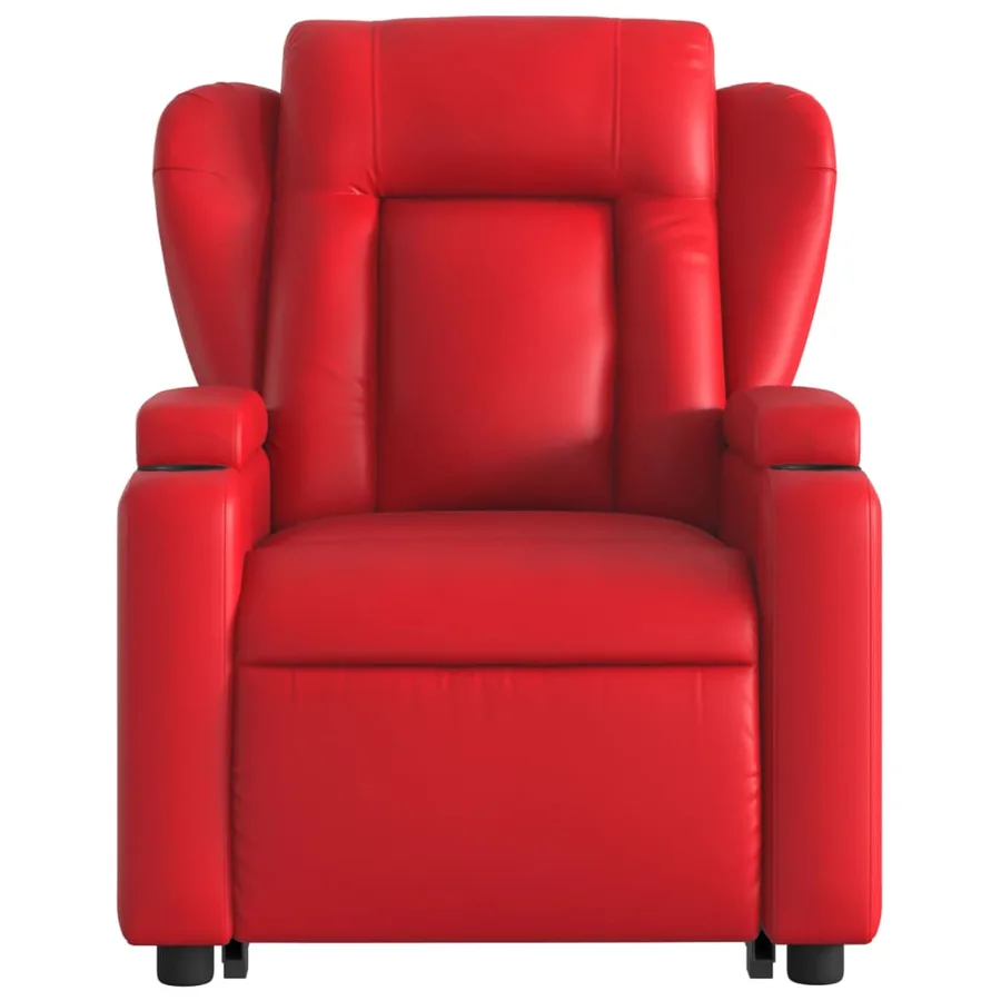 Fauteuil inclinable Rouge Similicuir - 9