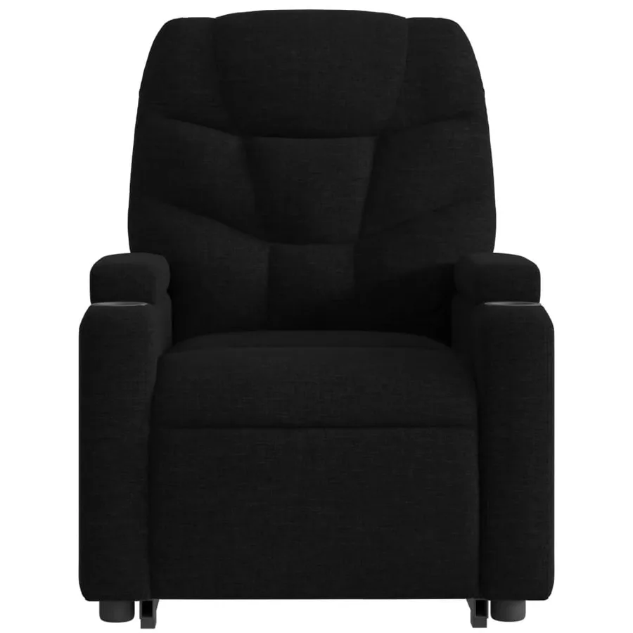 Fauteuil de massage inclinable Noir Tissu - 9