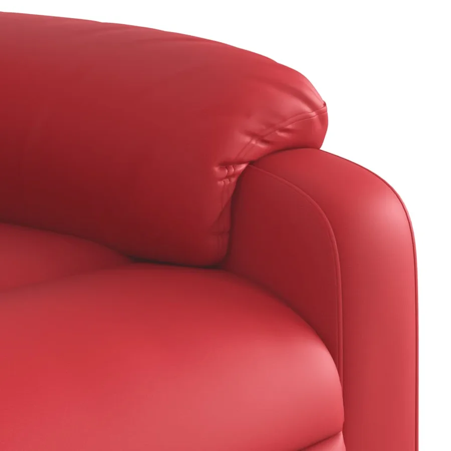 Fauteuil inclinable Rouge Similicuir - 11