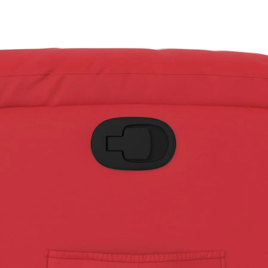 Fauteuil inclinable Rouge Similicuir - 12