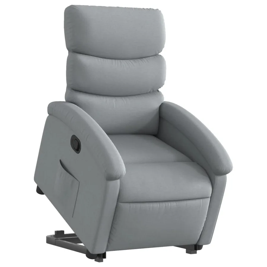 Fauteuil inclinable Gris clair Tissu - 3