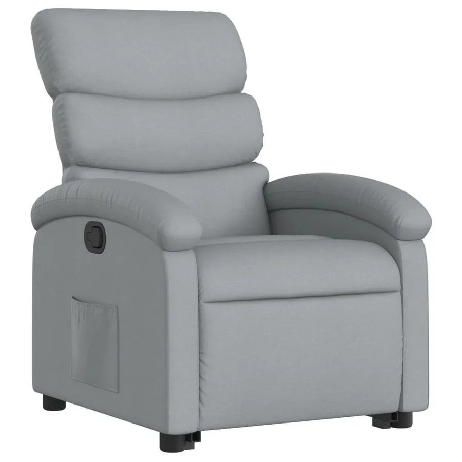 Fauteuil inclinable Gris clair Tissu - 4