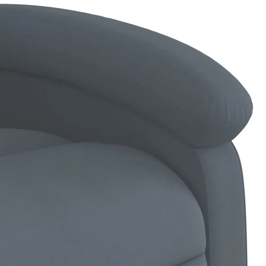 Fauteuil inclinable Gris foncé Velours - 11