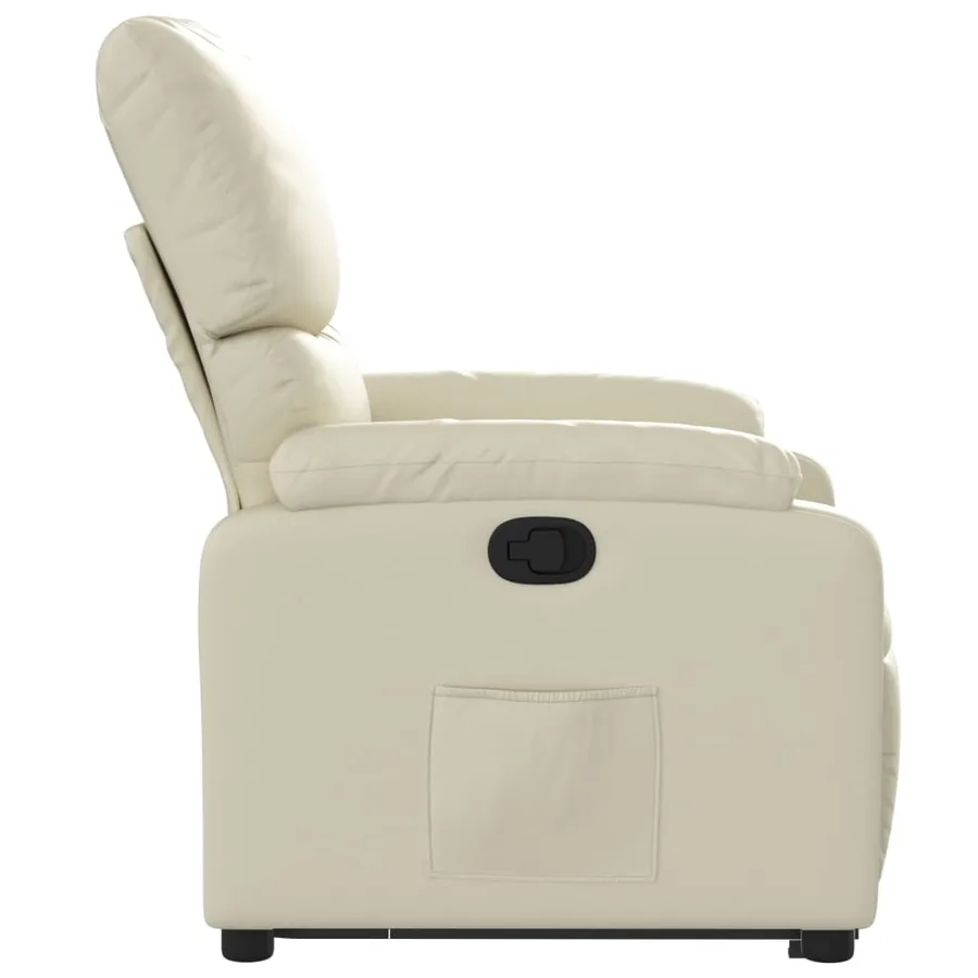 Fauteuil inclinable Crème Similicuir - 10