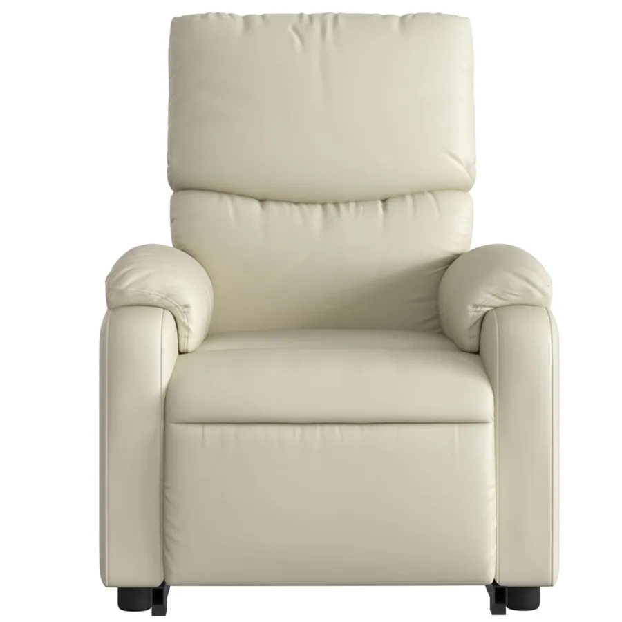 Fauteuil inclinable Crème Similicuir - 9