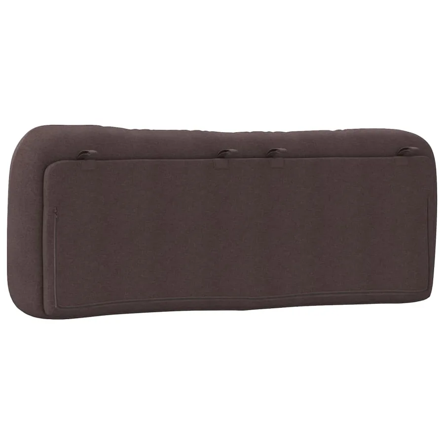 Coussin de tête de lit Hvar marron foncé 140 cm tissu - 7