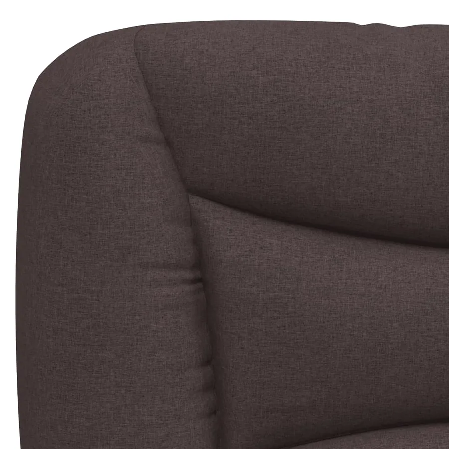 Coussin de tête de lit Hvar marron foncé 140 cm tissu - 8