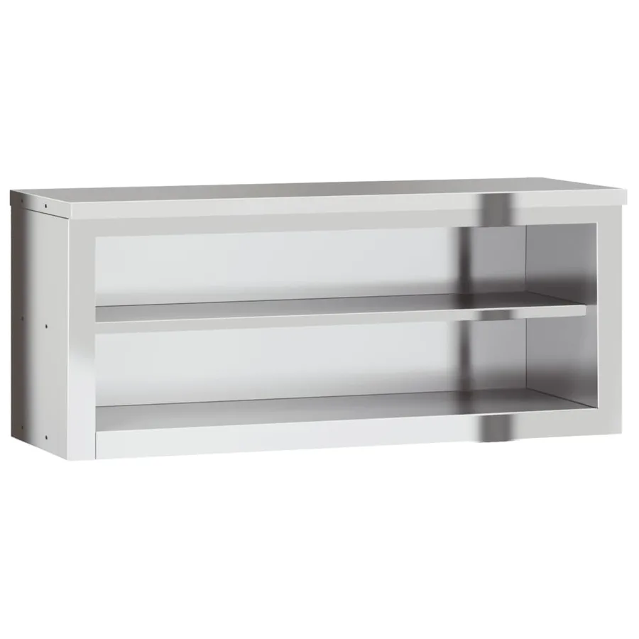 Armoire murale de cuisine avec étagère acier inoxydable - 2