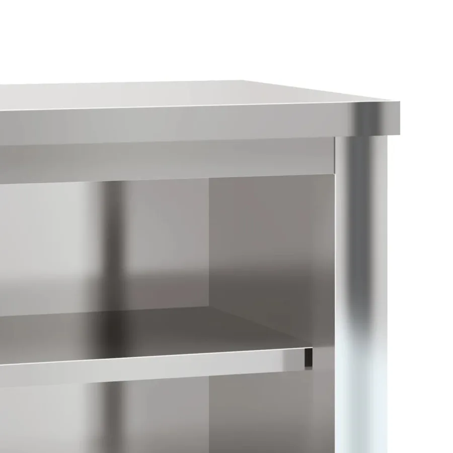Armoire murale de cuisine avec étagère acier inoxydable - 8