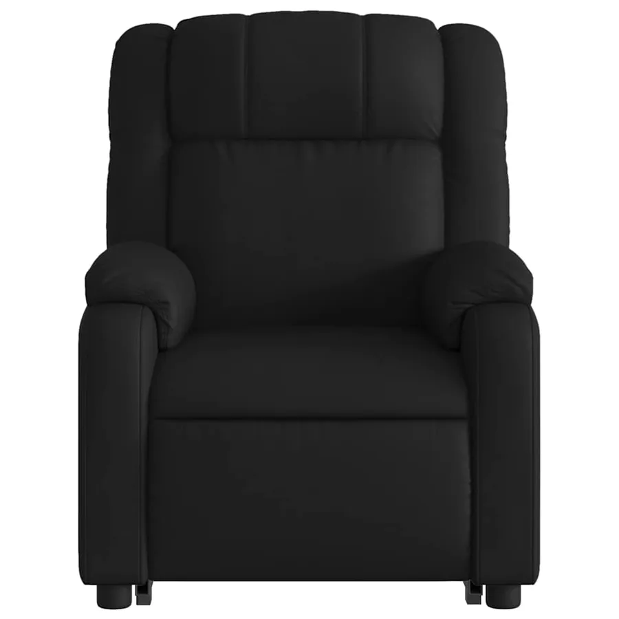 Fauteuil inclinable de massage électrique noir similicuir - 9