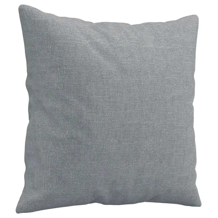 Ensemble de canapés 3 pcs coussins gris clair tissu - 8