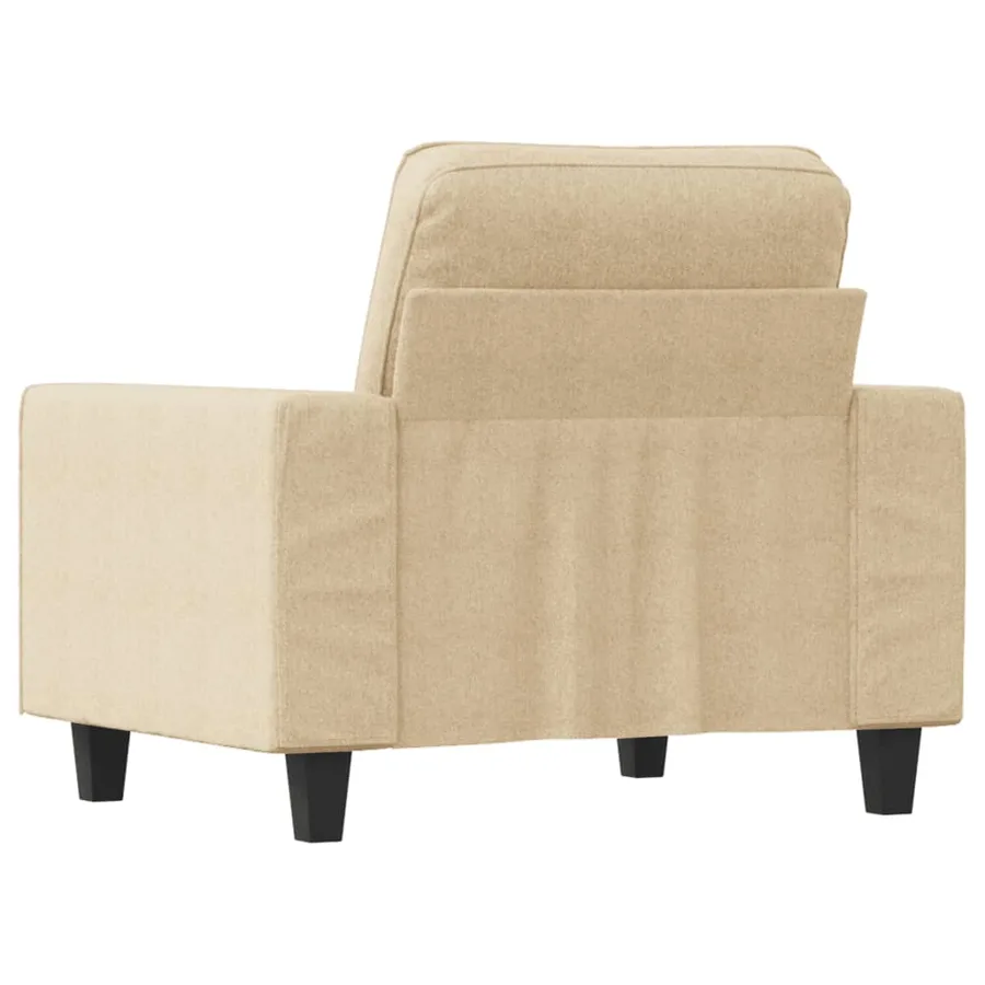 Fauteuil Crème 60 cm Tissu - 5