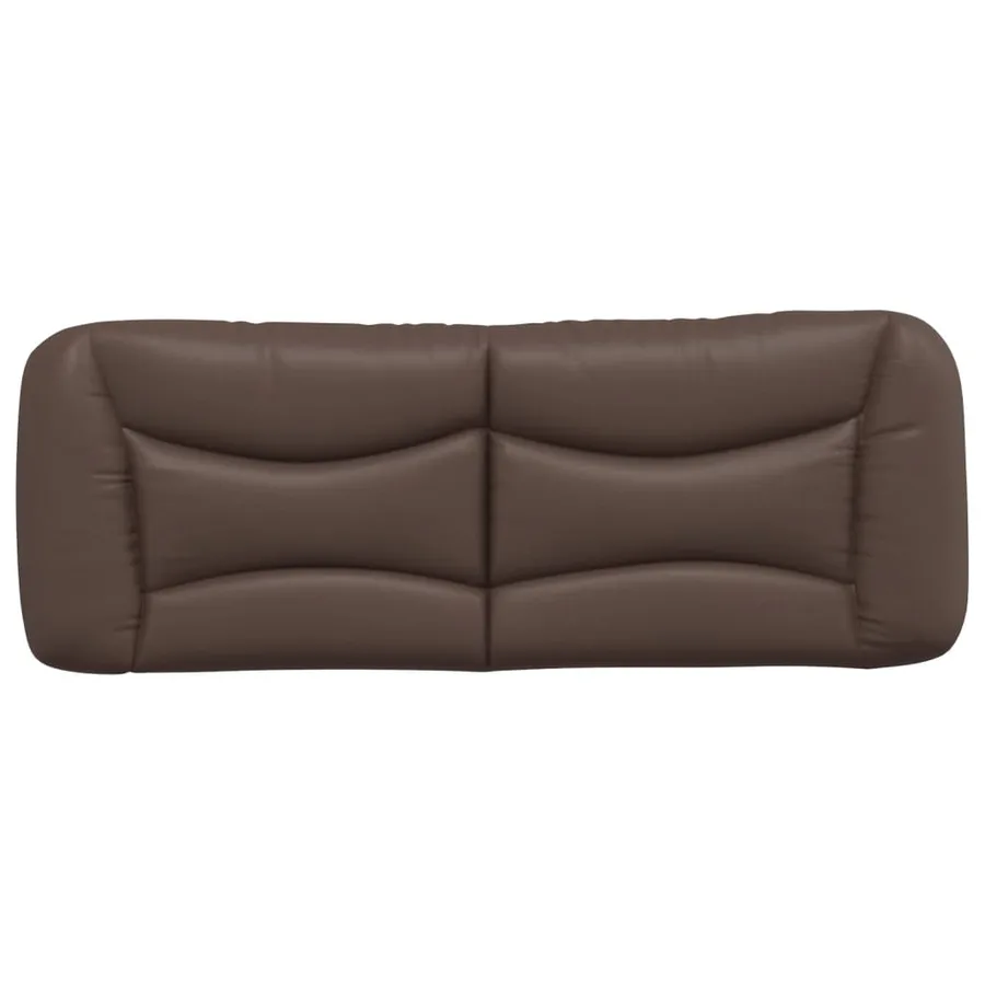 Coussin de tête de lit Hvar marron 120 cm similicuir - 5