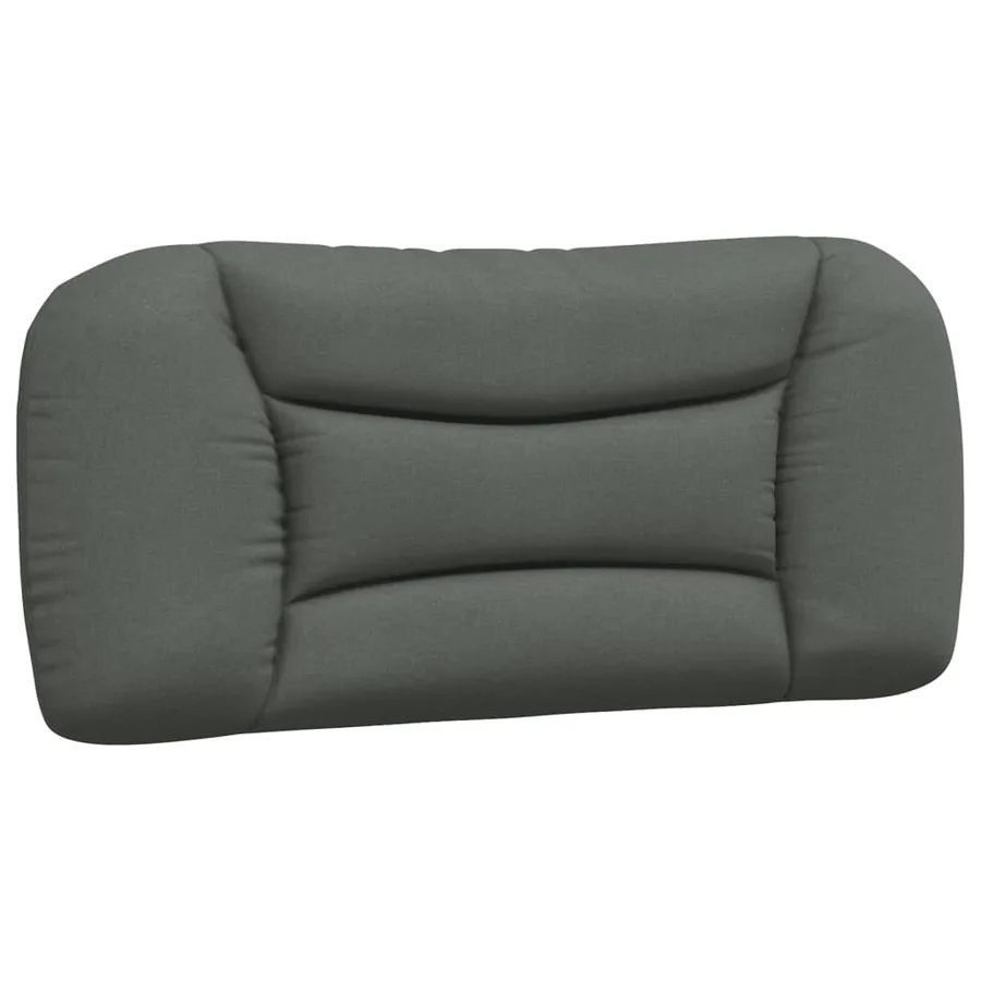 Coussin de tête de lit Hvar gris foncé 80 cm tissu - 2