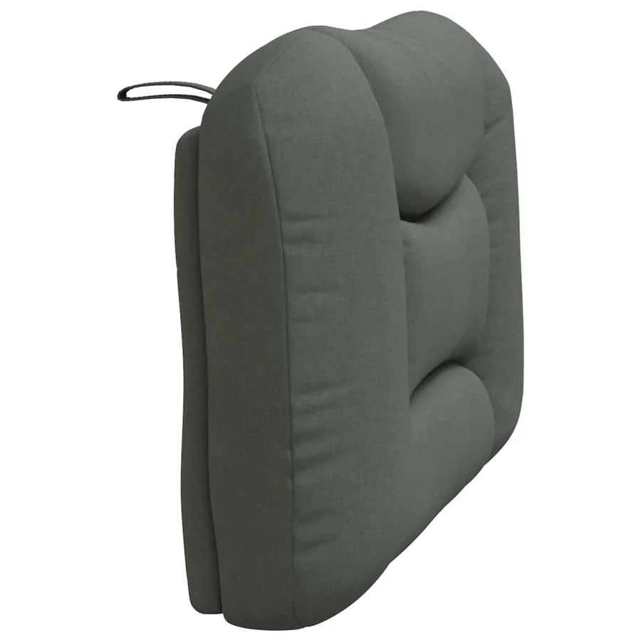 Coussin de tête de lit Hvar gris foncé 80 cm tissu - 6