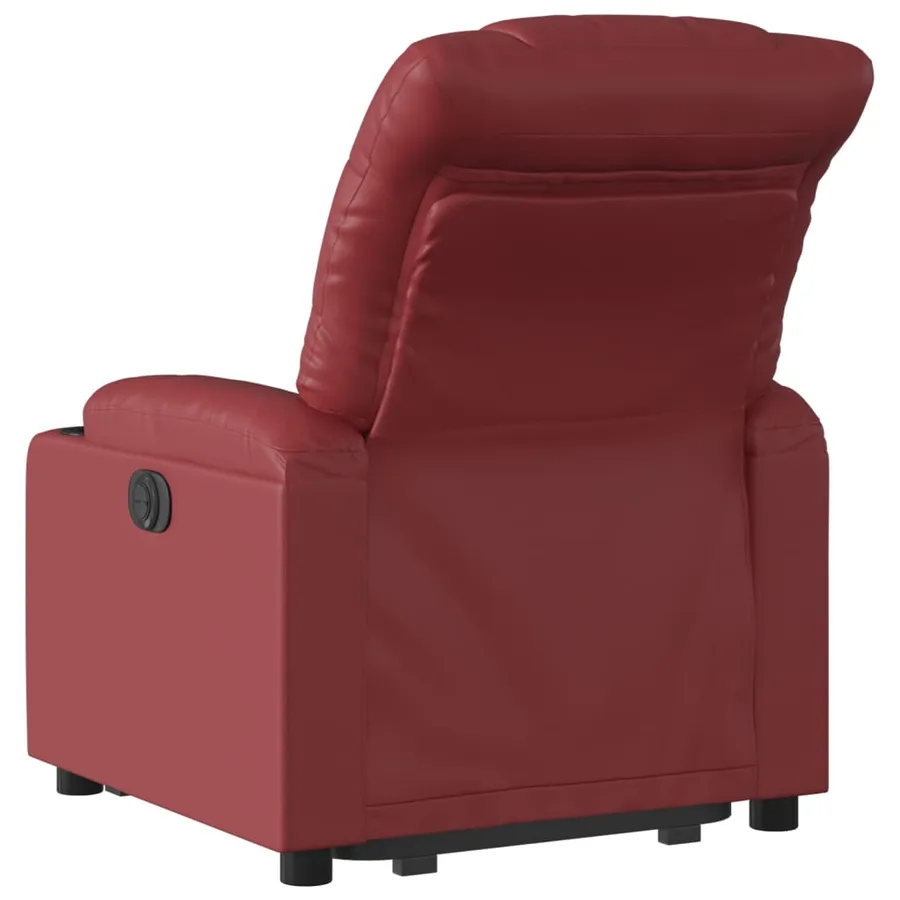 Fauteuil inclinable Rouge bordeaux Similicuir - 5