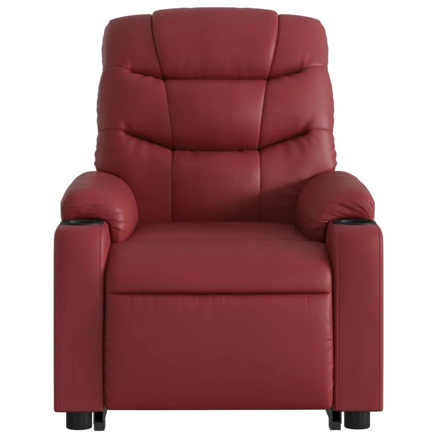 Fauteuil inclinable Rouge bordeaux Similicuir - 9