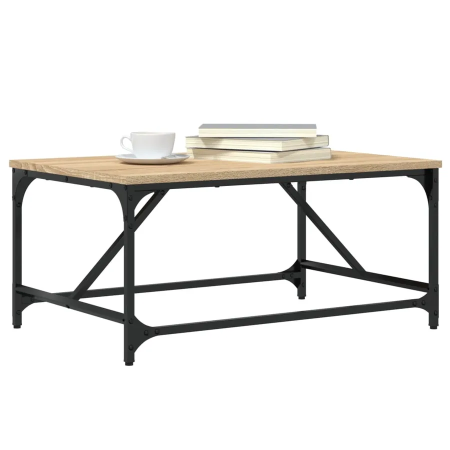 Table basse chêne sonoma 75x50x35 cm bois d'ingénierie - 3