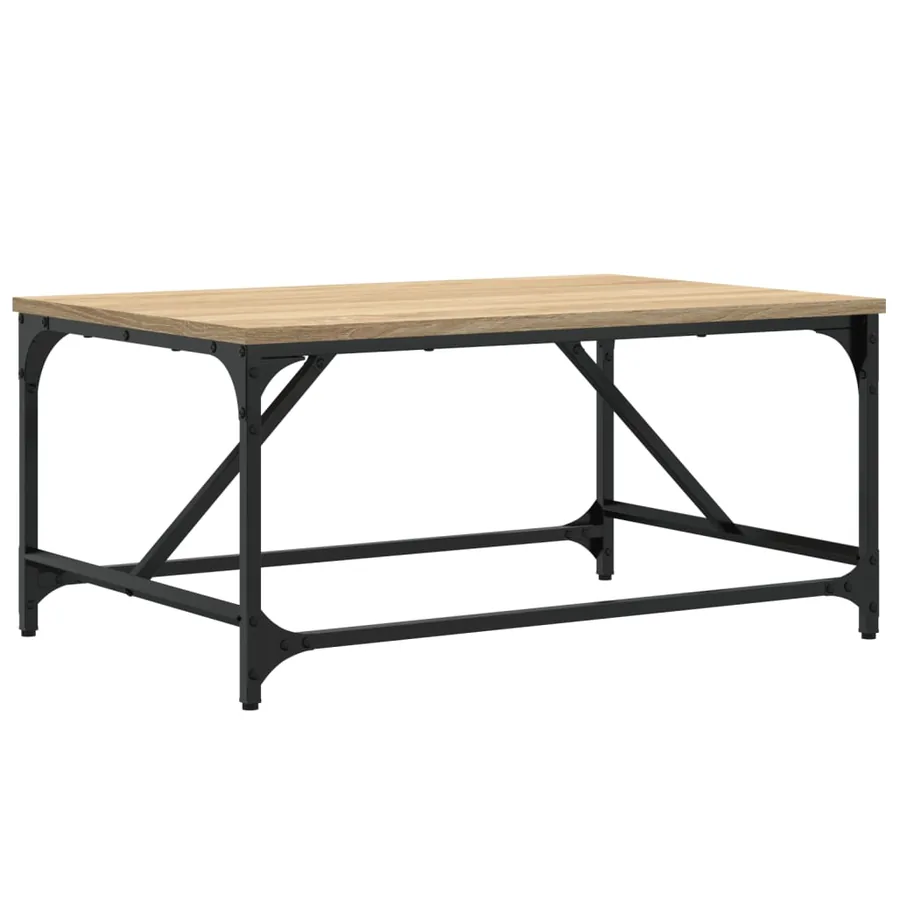 Table basse chêne sonoma 75x50x35 cm bois d'ingénierie - 6