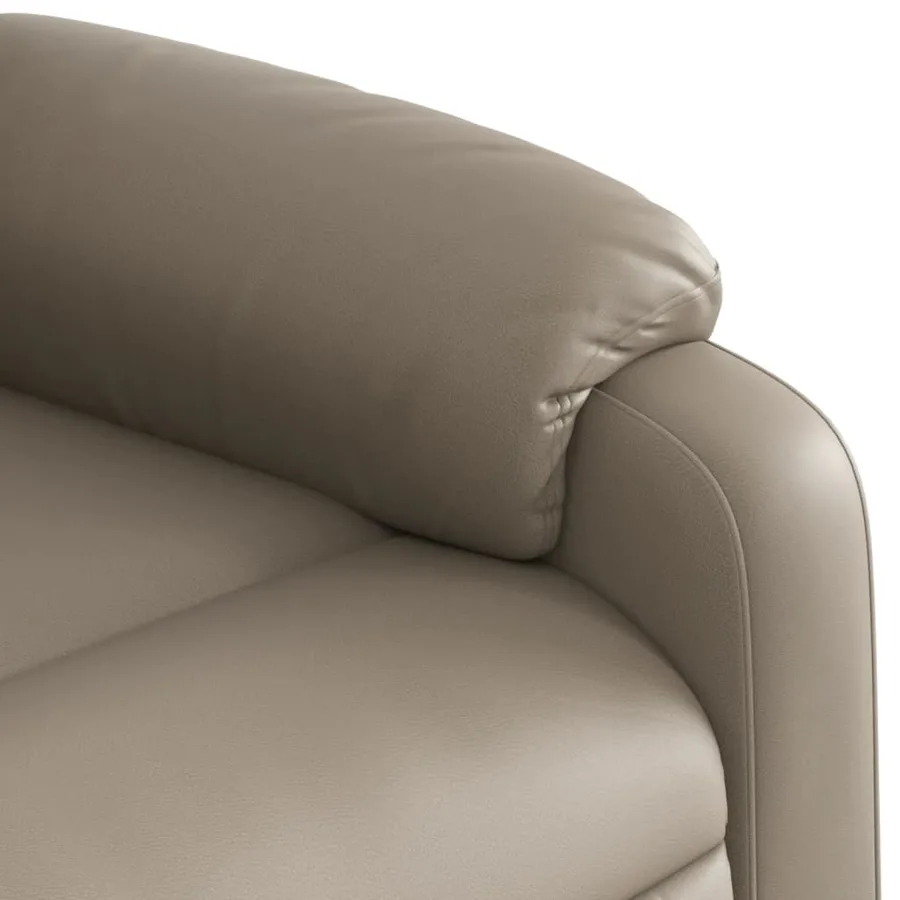 Fauteuil de massage inclinable électrique cappuccino similicuir - 11