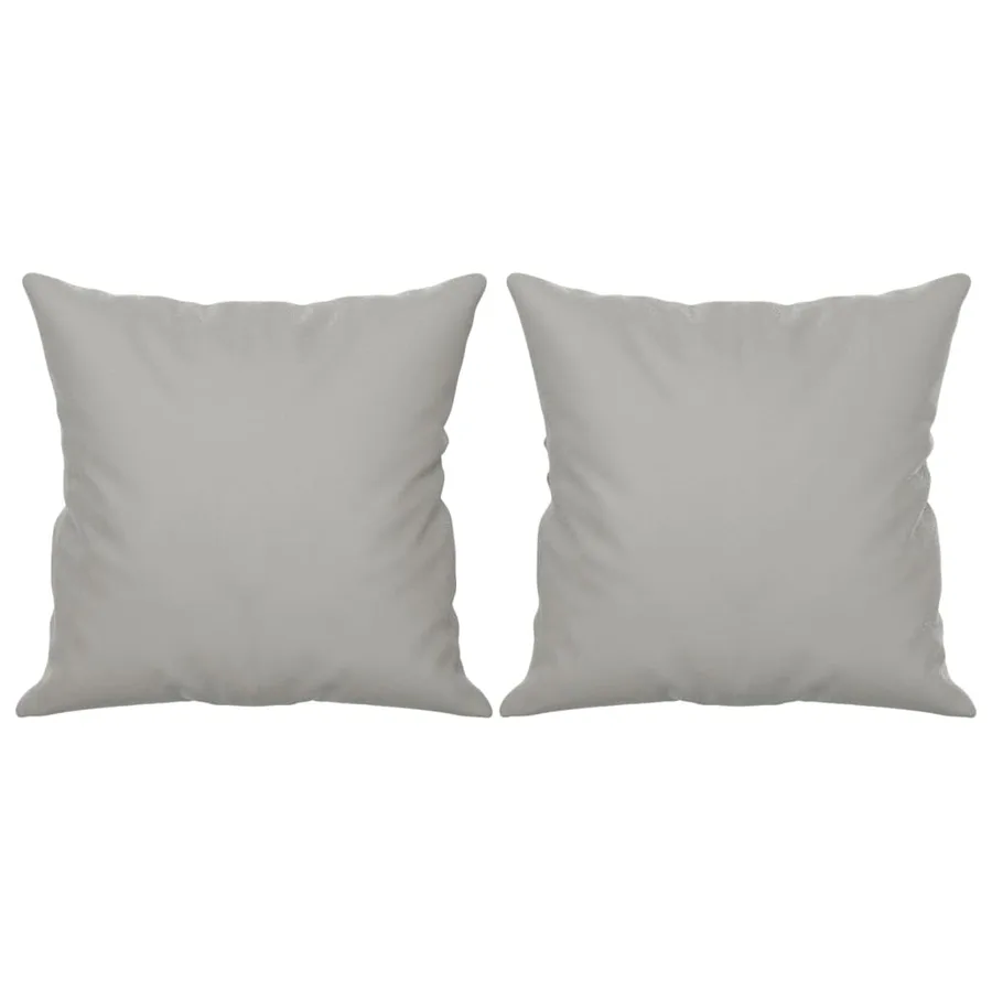 Canapé 2 places avec oreillers gris clair 120 cm - 5