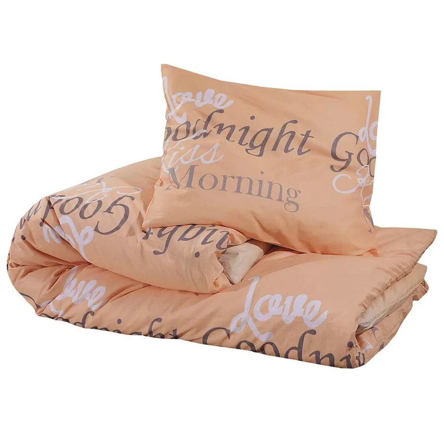 Ensemble de housse de couette rose 200x200 cm Coton - 3