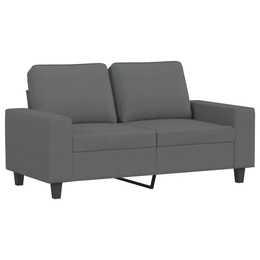 Ensemble de canapés 3 pcs gris foncé tissu - 4