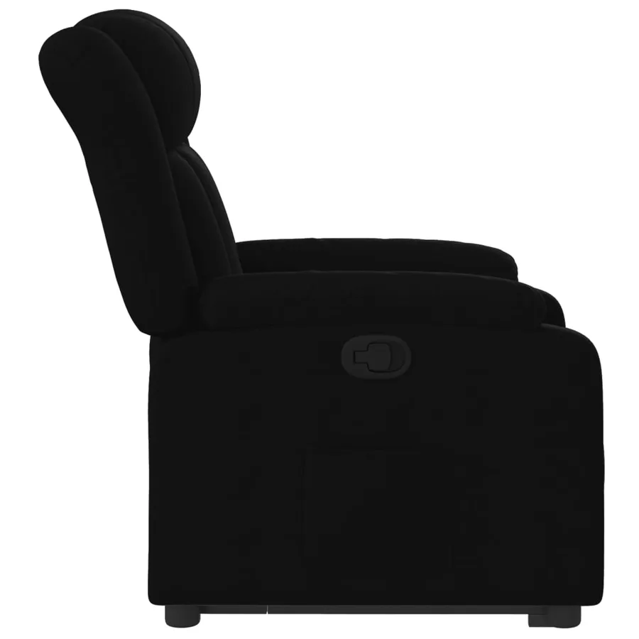 Fauteuil inclinable noir tissu - 10