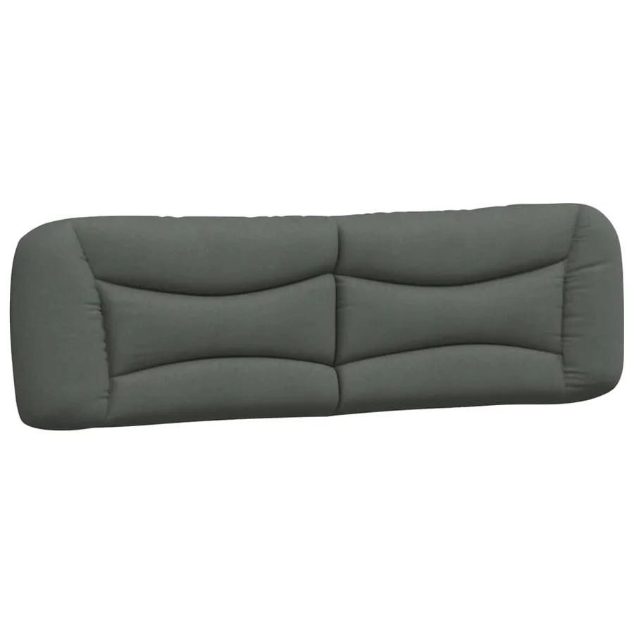 Coussin de tête de lit Hvar gris foncé 180 cm tissu - 2