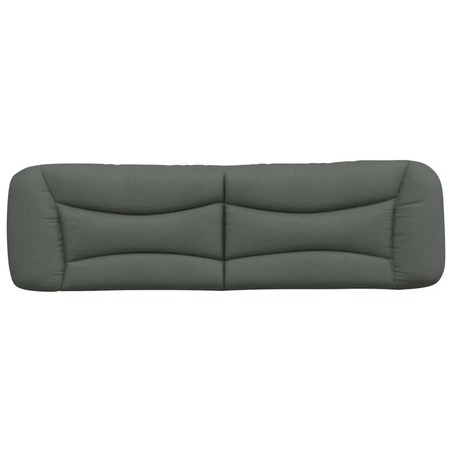 Coussin de tête de lit Hvar gris foncé 180 cm tissu - 5