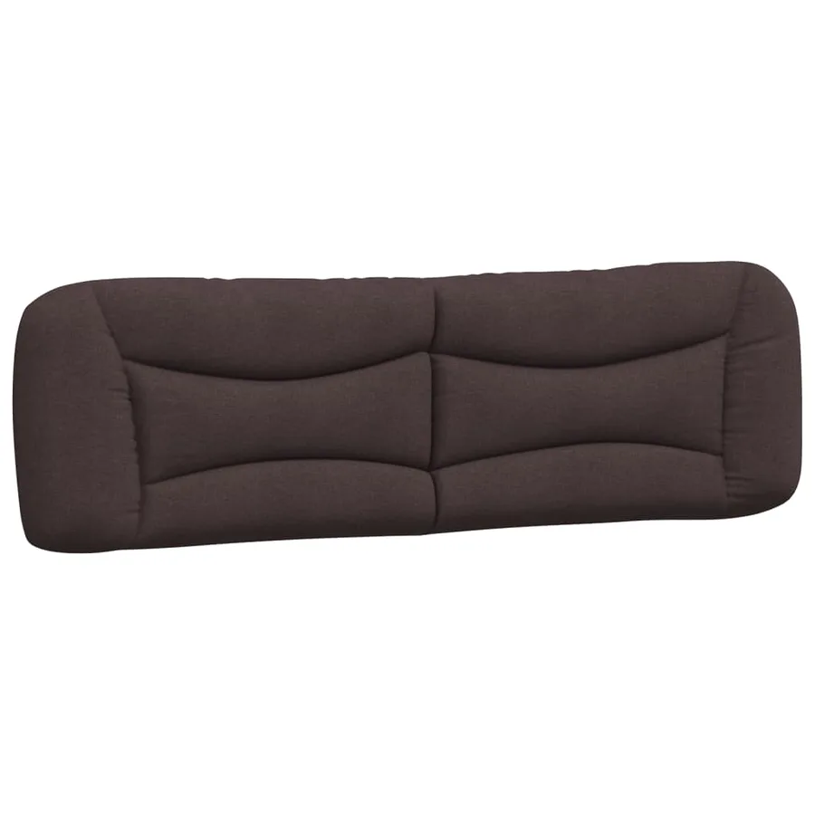 Coussin de tête de lit Hvar marron foncé 180 cm tissu - 2