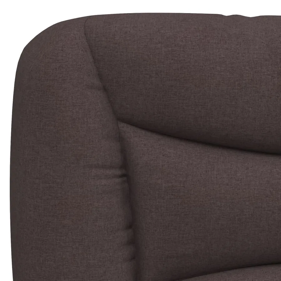 Coussin de tête de lit Hvar marron foncé 180 cm tissu - 8